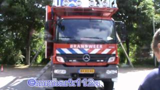 zwaailichtensirene showtjes van brandweerambulance en politie op veiligheidsdag driemond [upl. by Hgielrahc]