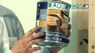 Verniciare il legno con DAQUA [upl. by Gnoht]