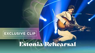 Stefan  Hope  Exclusive Rehearsal Clip  Estonia 🇪🇪  Eurovision 2022 [upl. by Ossie]