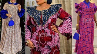 Trendy Ankara boubouBubu Gown styles  Beautiful Lace Long MaxiKaftan Dress Styles in 2022 [upl. by Rob]