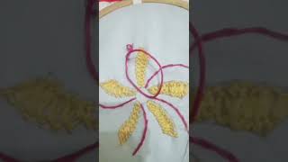 कपड़ों पर डिजाइन Kashida embroidery art design flower cloth embroidery [upl. by Nylidnam]