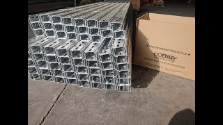 C Channel Carbon Steel For Photovoltaics Mounting Structure  Corigy Solar [upl. by Albion]