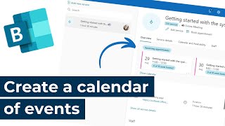 Microsoft Bookings  Create a calendar of events [upl. by Saks]