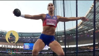 2024 Paris Summer Olympics Track amp FieldValerie Allman wins Gold Medal in Women’s Discus [upl. by Olwena]