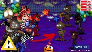 Team Tjoc R In Fnaf World The Joy of Creation Mod [upl. by Yssak]