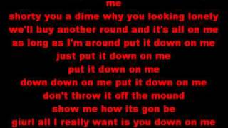 Down on me  Jeremih feat 50 cent  lyrics [upl. by Morentz268]