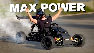 Insane Electric GoKart at Full Power  NEW Headquarters [upl. by Naiviv]