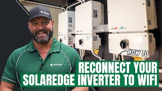 How to Reconnect Your SolarEdge Inverter to WiFi [upl. by Philippe]