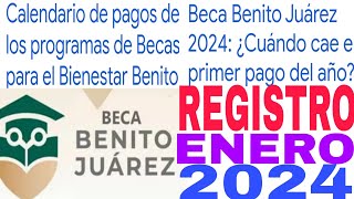 ☝️REGISTRO NUEVA BECA BIENESTAR ENERO 2024 PASOS Y REQUISITOS KINDER PRIMARIA Y SECUNDARIA🤩 [upl. by Walling]