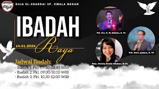 Ibadah Raya Streaming 3 GSJA El Shaddai  pkl 0900  1010  14 January 2024 [upl. by Shumway]