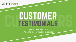 FYIsoft Customer Testimonial Video Andretti Indoor Karting amp Games [upl. by Niuqauj]