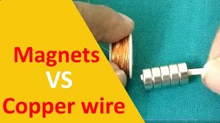 Magnets vs Copper Wire  Reaction [upl. by Norford36]