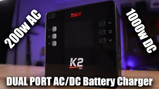 iSDT K2 AC DC Dual Port Battery Charger First Look Review [upl. by Kcirddes404]