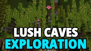 Exploring The Large Lush Caves  Minecraft 1 [upl. by Dame]