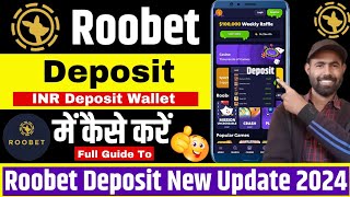 How to deposit in Roobet Wallet  Roobet Wallet me paise kaise deposit karne  roobet Wallet add INR [upl. by Compton]