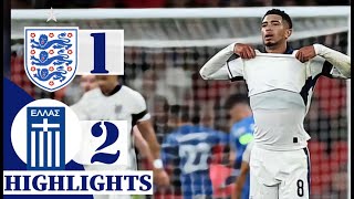 England vs Greece 1 2 Extended Highlight  uefa Nations league [upl. by Llednor]