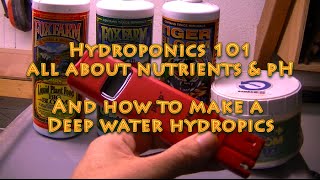 Hydroponic 101 Nutrients amp pH How to make a deep water hydroponic [upl. by Northington]