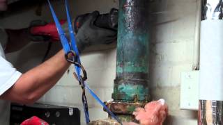 4quot diameter copper pipe freeze isolation [upl. by Koah]