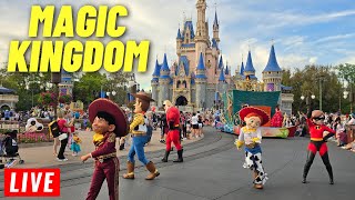 🔴 LIVE Magic Kingdom Tuesday for rides shows parades at Walt Disney World 1152024 [upl. by Atlante887]