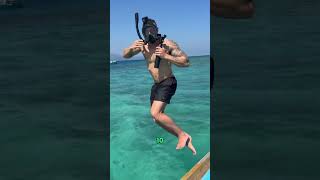 Check out the rechargeable snorkel mask 🤿 fyp snorkeling mask diving freediving scuba summer [upl. by Aicilaf70]