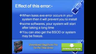 How to fix windows error Lsassexe [upl. by Aixela96]