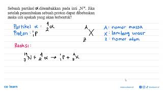 Sebuah partikel a ditembakkan pada inti 14 7 N Jika setelah penembakan sebuah proton dapat dibeb [upl. by Colby864]
