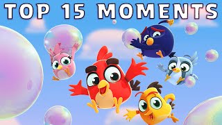 Angry Birds  TOP 15 Bubble Trouble Moments [upl. by Ahsek]