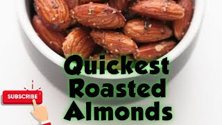 Roasted Almonds Recipe in Hindi  Keto Friendly  Healthy Snack [upl. by Kcirrej]