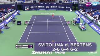 2016 WTA Elite Trophy Zhuhai  Day 1 Stat of the Day [upl. by Atsirhcal]