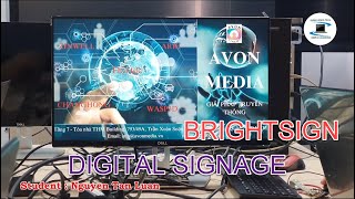 Test Video  BrightSign Digital Signage  Template Design by Intern Students [upl. by Aiciles]