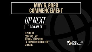 Purdue Global May 2023 Commencement  Business Concord Law General Education Nursing Technology [upl. by Maupin]