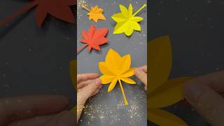 🍁Maple Leaf🍁  Easy Paper Leaf Craft  How To Make Autumn Leaves  Home décor [upl. by Roze872]