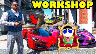 franklin bought most expensive rare bugatti in his workshop gta 5  shinchan and chop [upl. by Magnus]