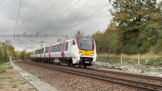 Trains at Benfleet Foot Crossing 291024 [upl. by Yeneffit]