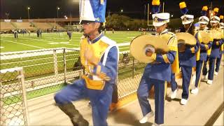 John F Kennedy Marching Band Entering Stadium 2024  Lake Charles game HD 4K Playoff game [upl. by Attekram]