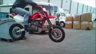 XR650R Supermoto Jump [upl. by Kosak]