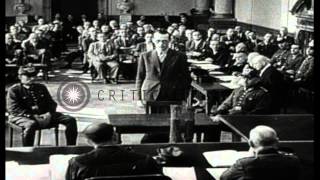 Conspirators of July 20 Plot to assassinate Adolf Hitler appears at Peoples CourHD Stock Footage [upl. by Tirma]