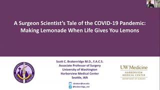 “A Surgical Scientists Tale of the COVID19 Pandemic Making Lemonade When Life Gives You Lemons” [upl. by Esbensen]