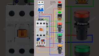 DOL starter control wiring  DOL Starter  dol starter wiring diagram [upl. by Roer]