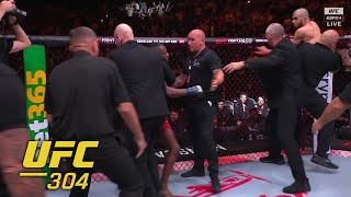 Security separates Muhammad Mokaev amp Manel Kape before their UFC304 fight  ESPN MMA [upl. by Gabby]