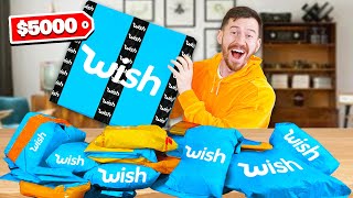 Massive MYSTERY Wish Unboxing 5000 Wish Haul [upl. by Aziaf]