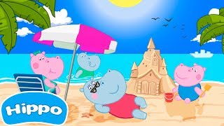 Hippo 🌼 Hippo Plage Adventures 🌼 Juego de dibujos animados para los niños [upl. by Suiravaj211]