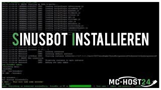 MCHost24 Installiere Sinusbot ganz einfach auf deinen Linux RootServer [upl. by Ninehc]