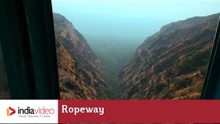 Ropeway at Pavagadh Mahakali Temple Gujarat  India Video [upl. by Trant]