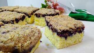 Easy Blueberry Streusel Coffee Cake  NO FAIL Recipe [upl. by Notnert]