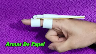 Armas De Papel  Pistola De Papel Que disparan  Como Hacer Manualidades Con Papel [upl. by Odetta464]