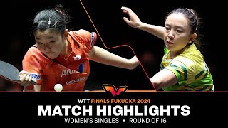 Miwa Harimoto vs Jeon Jihee  WS R16  WTT Finals Fukuoka 2024 [upl. by Sivia]