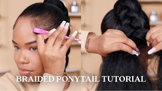 Updated Braided Ponytail Tutorial  Arnellarmon [upl. by Anehsuc]