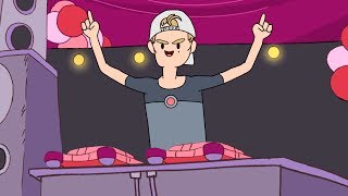 Avicii  Hey Brother Bravest Warriors Music Video on Cartoon Hangover [upl. by Paske]