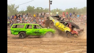 Hemlock Fair 2023 Saturday Night Demolition Derby [upl. by Parish]